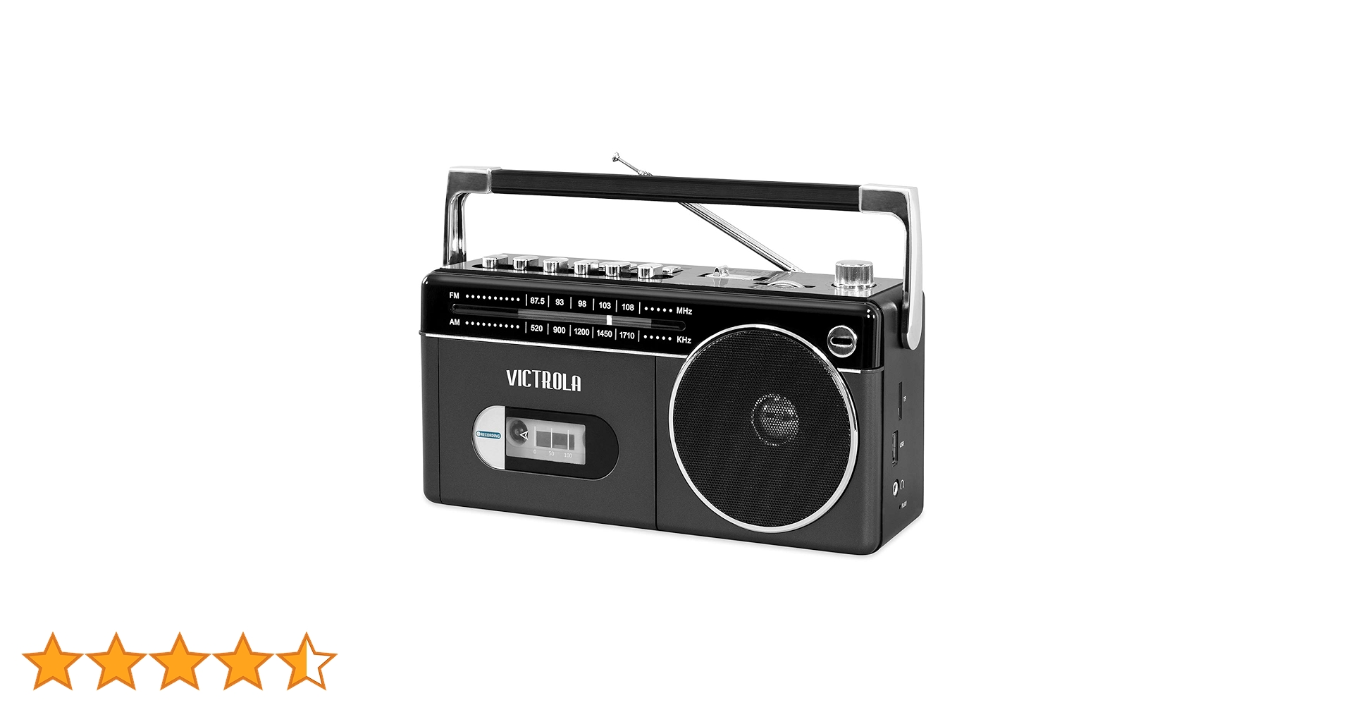 Amazon.co.jp: Victrola Mini Bluetooth ブームボックス カセット